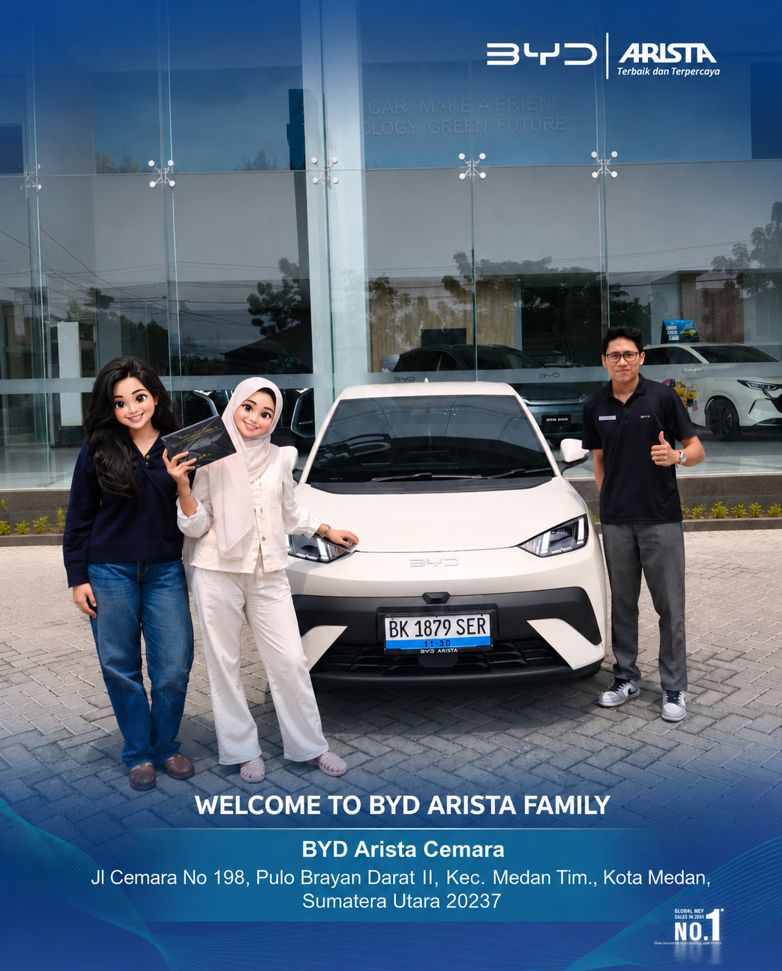 Serah Terima Unit BYD dengan Customer 