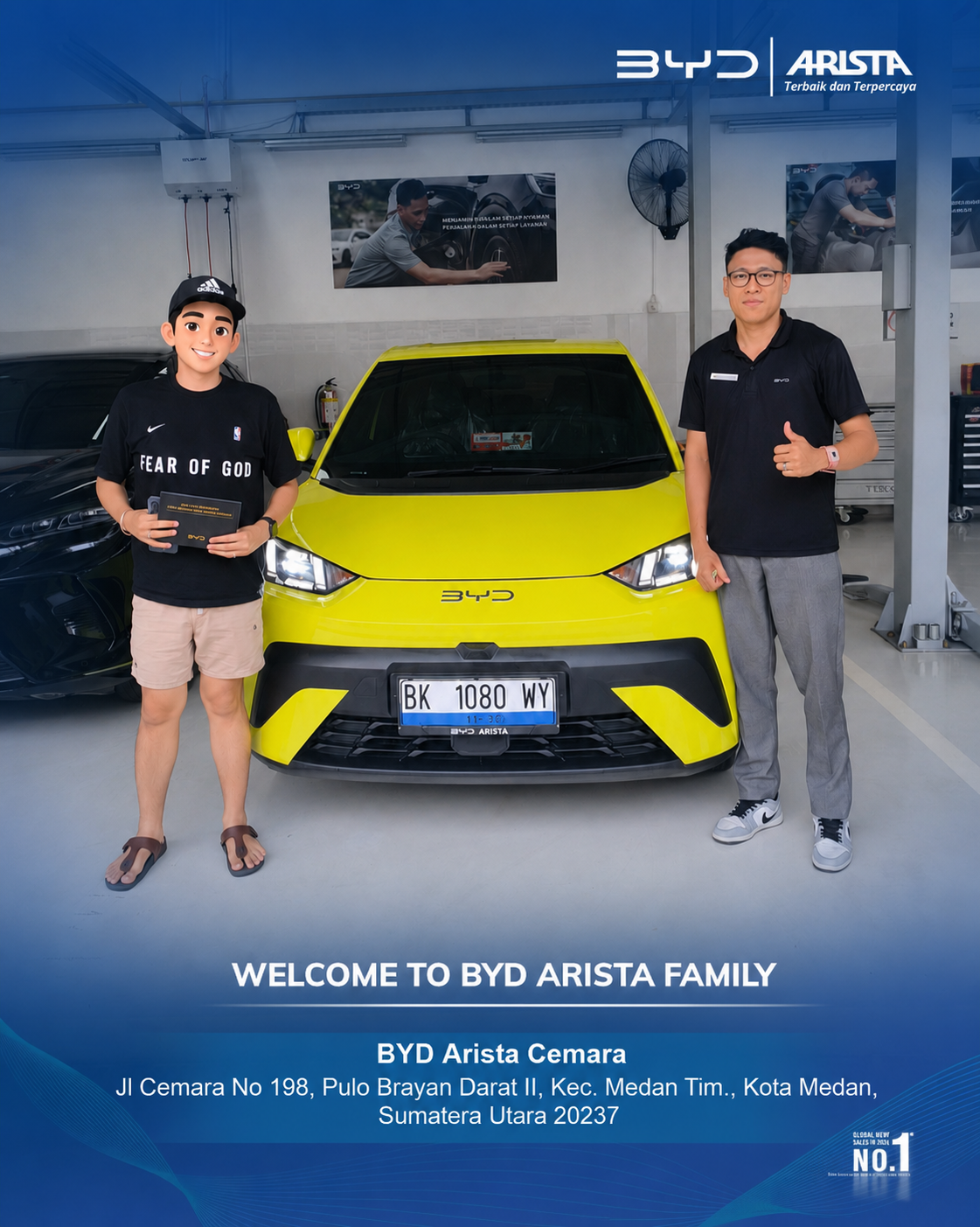 Serah Terima Unit BYD dengan Customer 